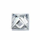 3/10 Carat Loose Moissanite White D Color SQ 3mm VVS Certificate Princess 3x3mm - Syzjewelry